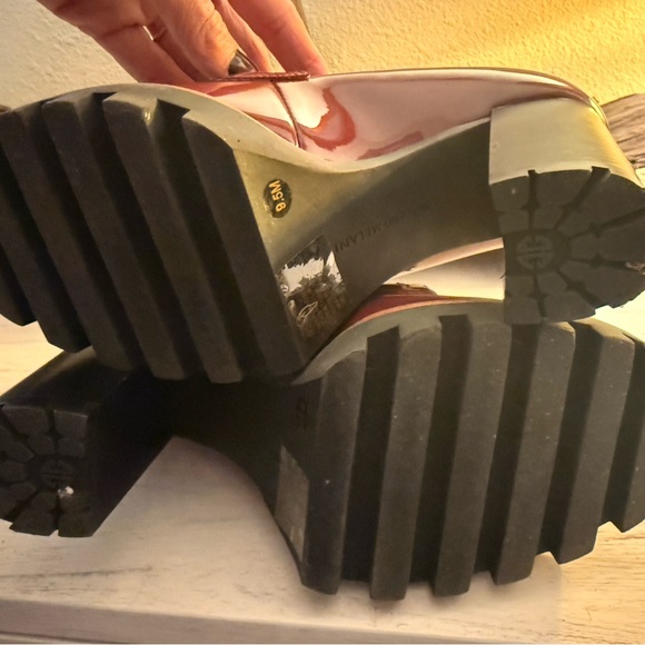 ANTONIO MELANI Burgundy Heeled Loafers - Picture 9 of 9